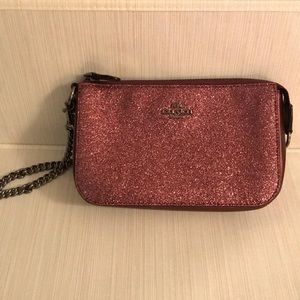 Coach Metallic Cherry Wristlet